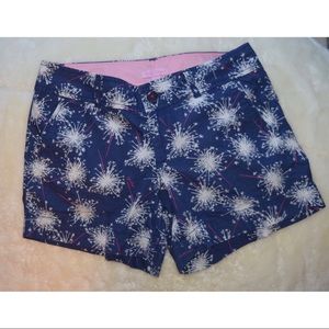 Lilly Pulitzer Blue Firework Sparkle Shorts